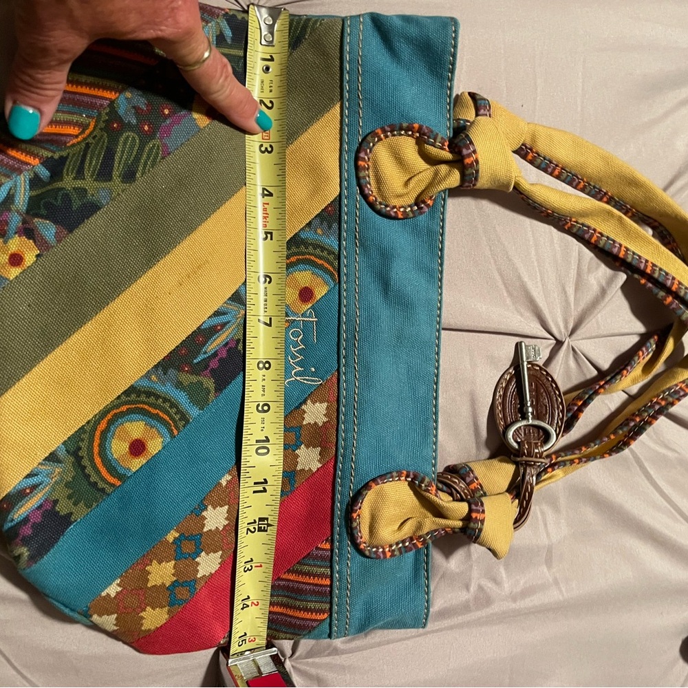 Fossil shoulder bag multi color like new - Picture 3 of 8